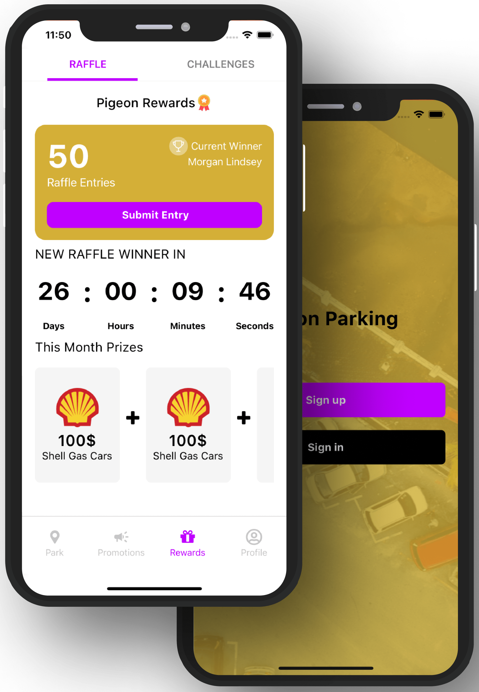 pigeon parking mobile app