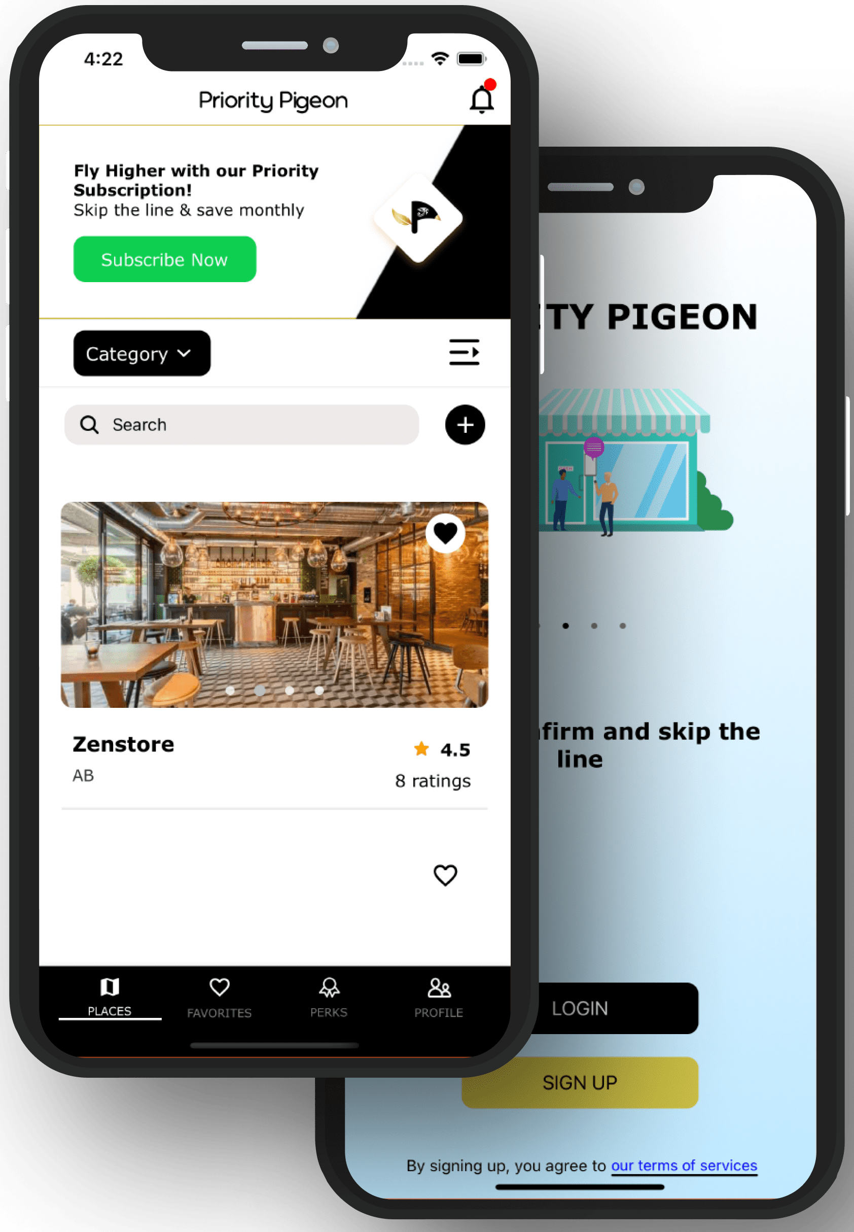 priority pigeon mobile app