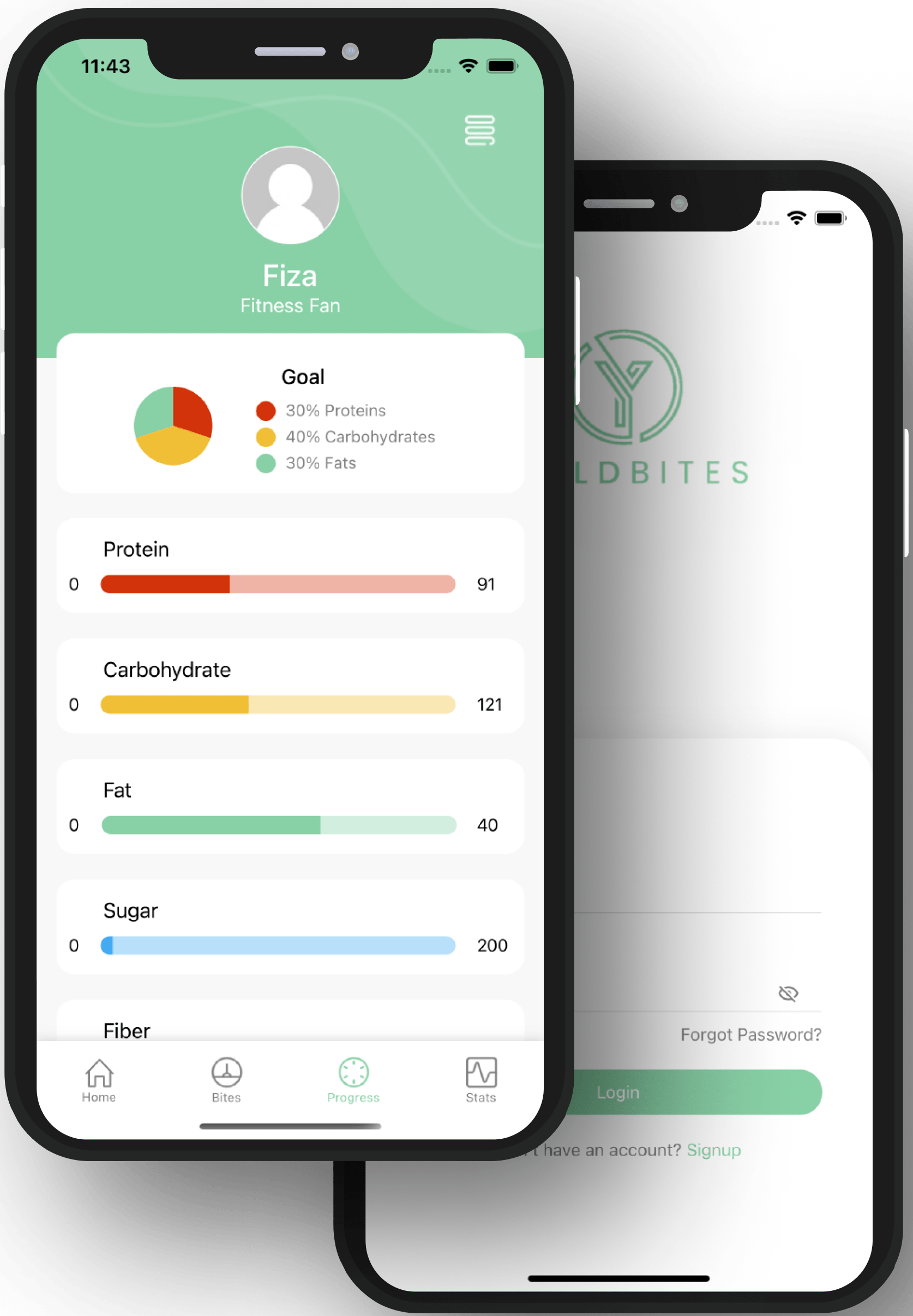 Yield-bites mobile app