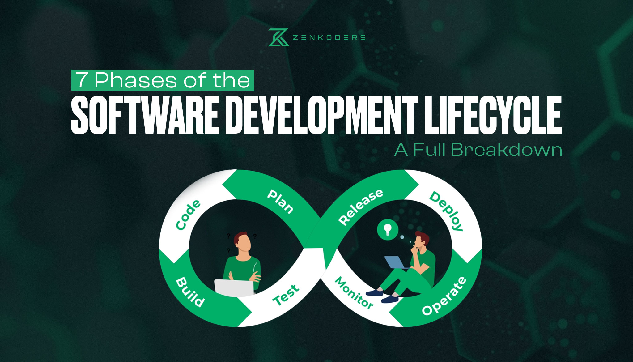Seven phases of the software development life cycle from planning to maintenance
