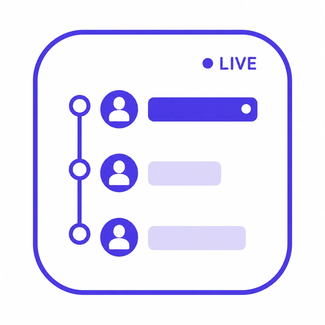 Live Team Timeline Icon