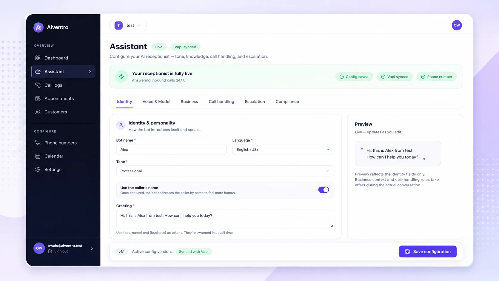 AIVentra Mockup