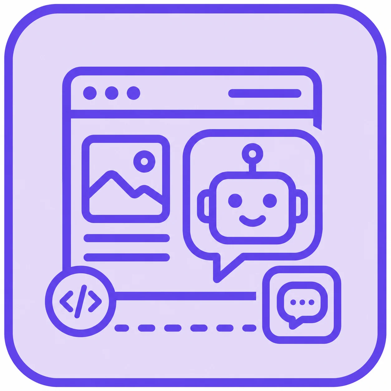 Embeddable Website Chatbot Icon